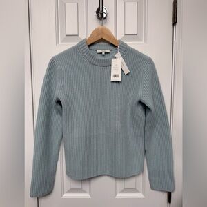 Vince NTW 100% CASHMERE Light Blue Crew Neck Sweater